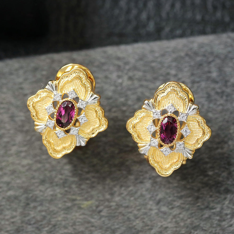 Boucles d'oreilles trèfle ajourées 6466