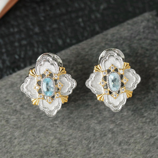 Boucles d'oreilles trèfle ajourées 6466