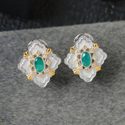 Boucles d'oreilles trèfle ajourées 6466