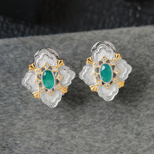 Boucles d'oreilles trèfle ajourées 6466