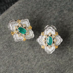 Boucles d'oreilles trèfle ajourées 6466