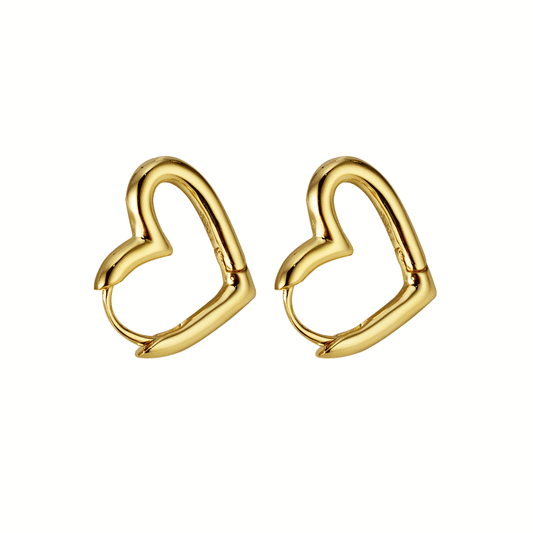 Huggies d’oreille en fil de cœur E1003