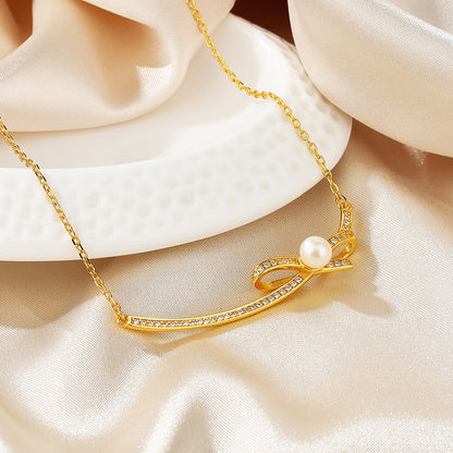 Collier papillon de perles d’eau douce PN1026