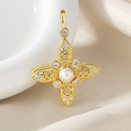 Pendentif moulin à vent en perles d'eau douce uniquement PN1031