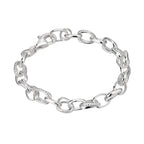 Bracelet chaîne torsadée texturée B1029
