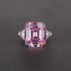 Bague de mariage fluorite morganite R0311