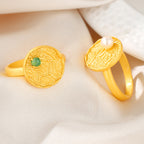 Bague disque perle d'eau douce RN1015