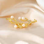Pendentif brindille florale de perles d’eau douce uniquement PN1012
