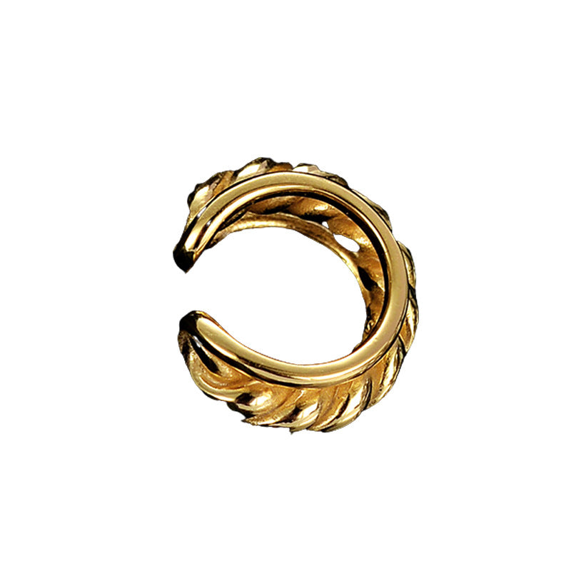 Boucle d'oreille créole en chaîne de corde E1054 1 pièce