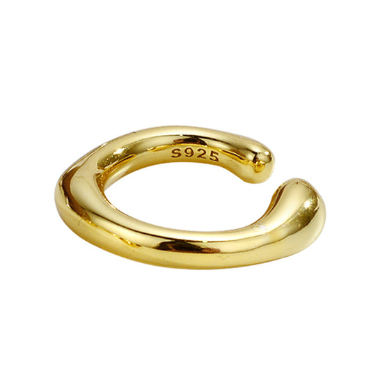 Manchette d'oreille cerceau liquide irrégulière E1097 1 pièce
