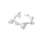 Bague irrégulière en perles de coquillage R1215