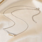 Collier de Noël en perles d'eau douce PN1014