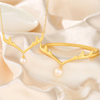 Collier de bois de perles d’eau douce PN1027