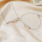 Collier de Noël en perles d'eau douce PN1014