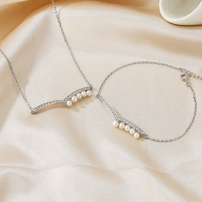 Collier de Noël en perles d'eau douce PN1014