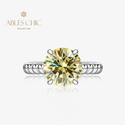 Bague de fiançailles solitaire topaze R0893