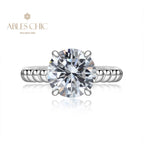 Bague de fiançailles solitaire topaze R0893