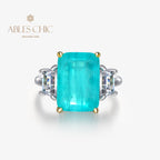 Bague de fiançailles Lab Emeraude Paraiba R0314