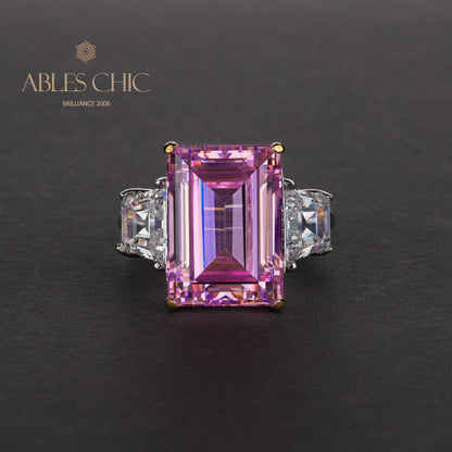 Bague de fiançailles Lab Emeraude Paraiba R0314