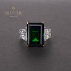 Bague de fiançailles Lab Emeraude Paraiba R0314