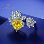 Bague Ouverte Fleur Marquise R1192