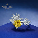 Bague Ouverte Fleur Marquise R1192