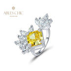 Bague Ouverte Fleur Marquise R1192