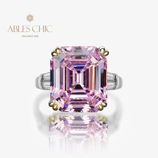 Bague améthyste Asscher R0377
