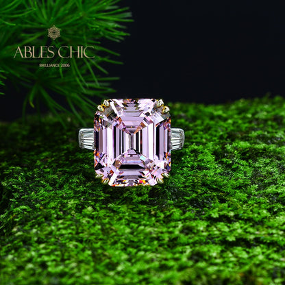 Bague améthyste Asscher R0377