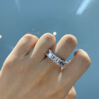 Alliance oblongue en diamant R0941