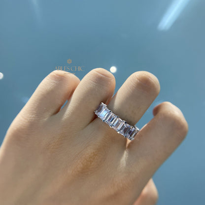 Alliance oblongue en diamant R0941