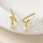 Boucles d'oreilles en fil de perles d'eau douce PE1020