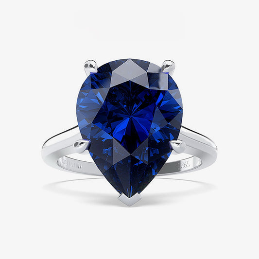 Bagues d'humeur solitaire poire R0349
