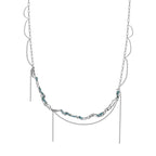 Collier irrégulier en émail texturé N1017