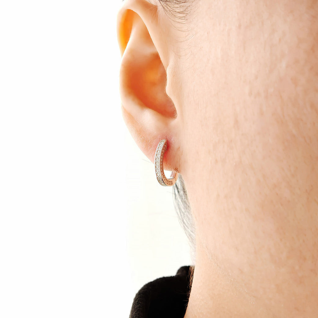 Modern Silhouette Moissanite Hoops