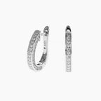 Modern Silhouette Moissanite Hoops