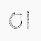 Modern Silhouette Moissanite Hoops