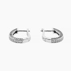 Modern Silhouette Moissanite Hoops