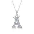 Crown Initials Pendant