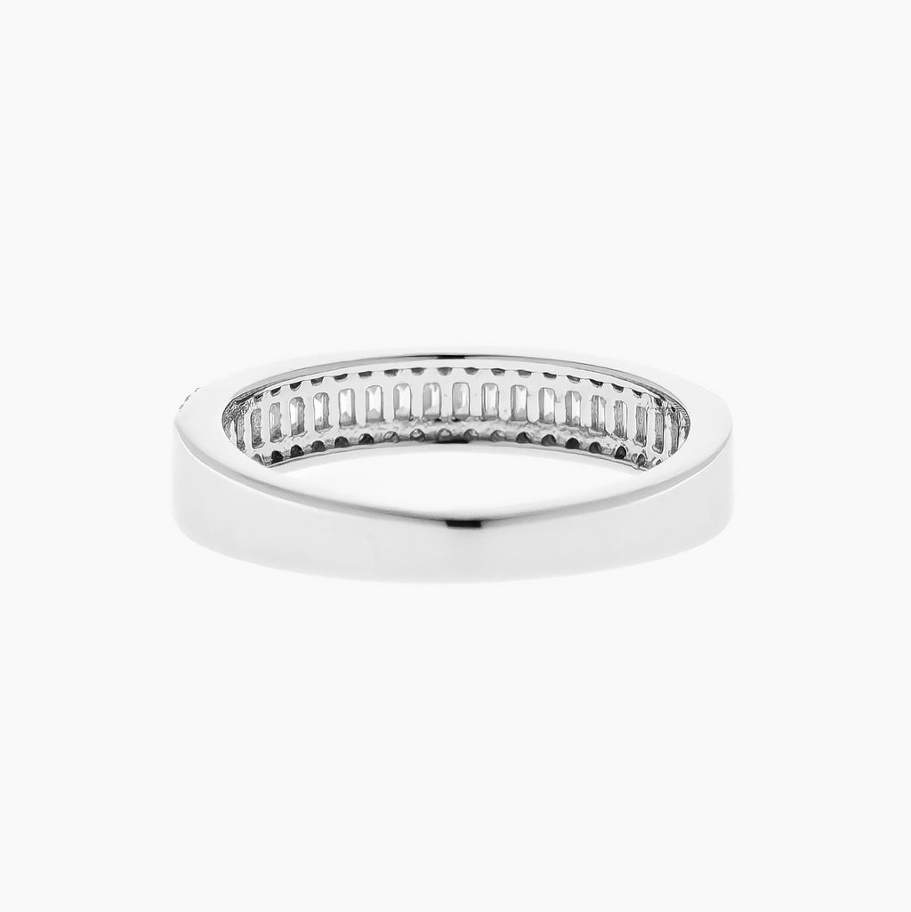 Mixed-Cut Moissanite Band