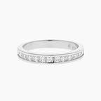 Princess-Cut Moissanite Band