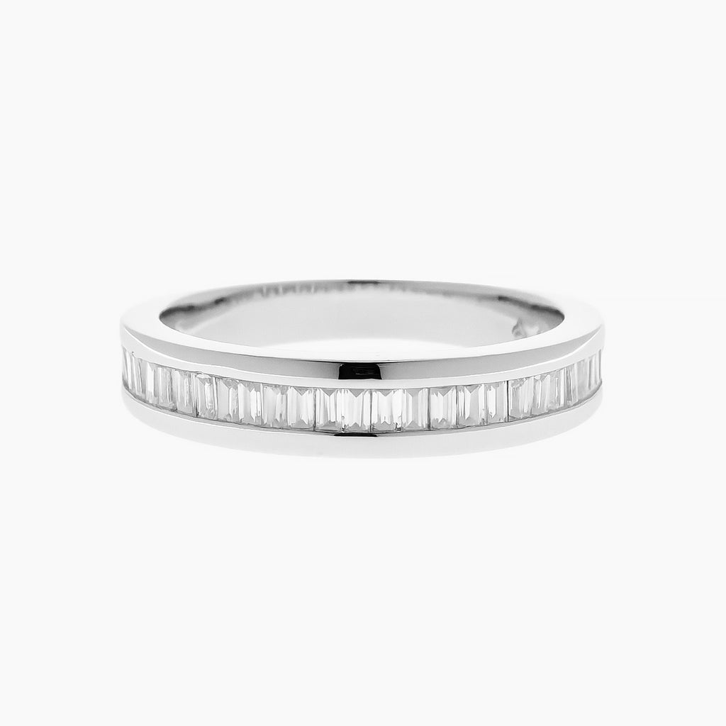 Baguette Moissanite Band