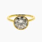3-Carat Round Brilliant Moissanite Ring