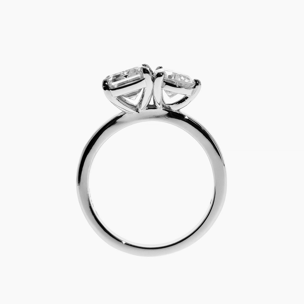 Toi et Moi Moissanite Ring