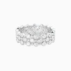 Mosaic Moissanite Layered Band