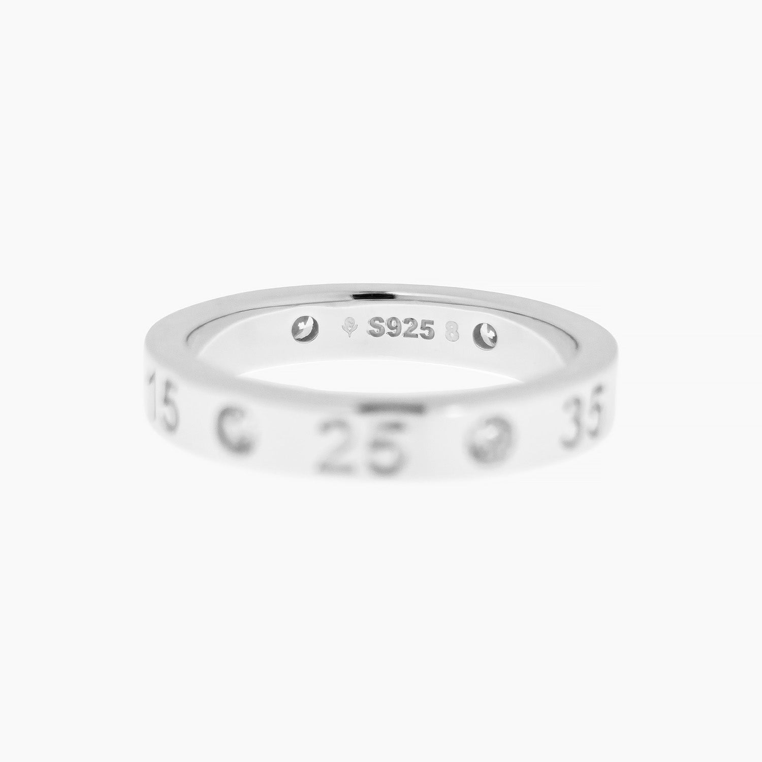 The Timeline Ring Milestone Band with Number Engraving
