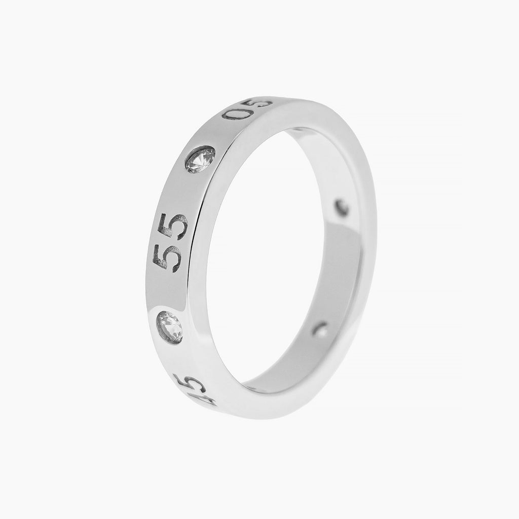 The Timeline Ring Milestone Band with Number Engraving