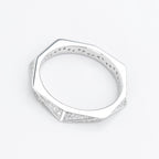 Pavé Faceted Prism Ring