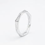 Pavé Faceted Prism Ring