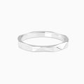 Silver Terrain Facet Ring